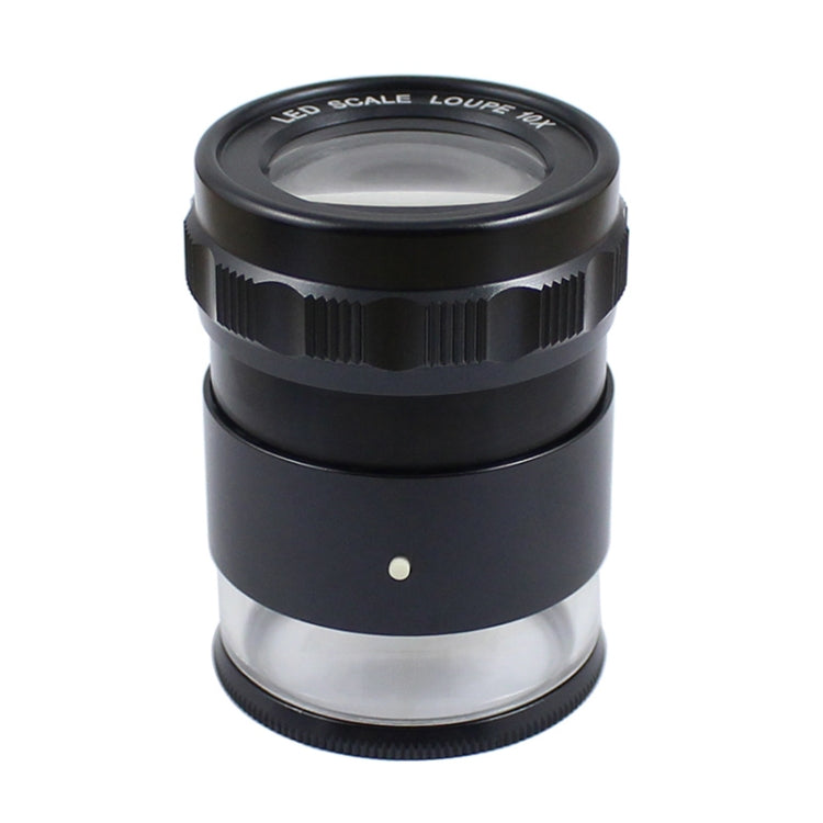 8 LED Lights 3 Groups Of Optical Glass HD With Scale 10 Times Magnifying Glass, Complex Scale Board, Cross Scale Board