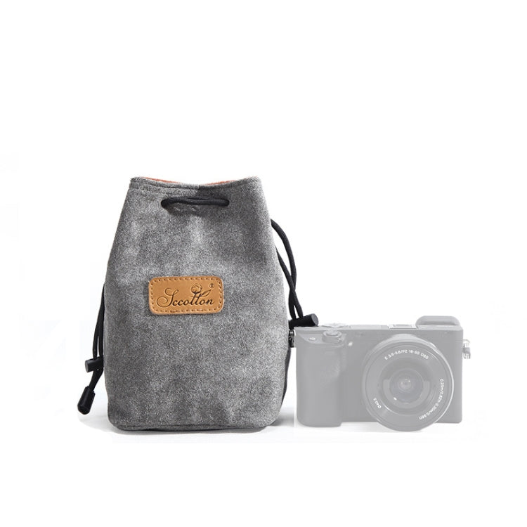 S.C.COTTON Liner Shockproof Digital Protection Portable SLR Lens Bag Micro Single Camera Bag, Square Khaki L, Square Blue L, Square Gray L, Square Brown L, Square Black L, Square Khaki M, Square Blue M, Square Gray M, Square Brown M, Square Black M    ...