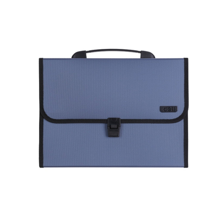 Deli 5556 13-Grid A4 Folder Business Document Business Package Meeting Package(Blue)