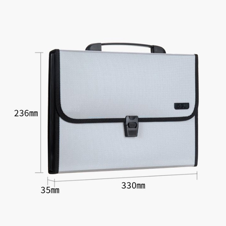 Deli 5556 13-Grid A4 Folder Business Document Business Package Meeting Package(Blue)