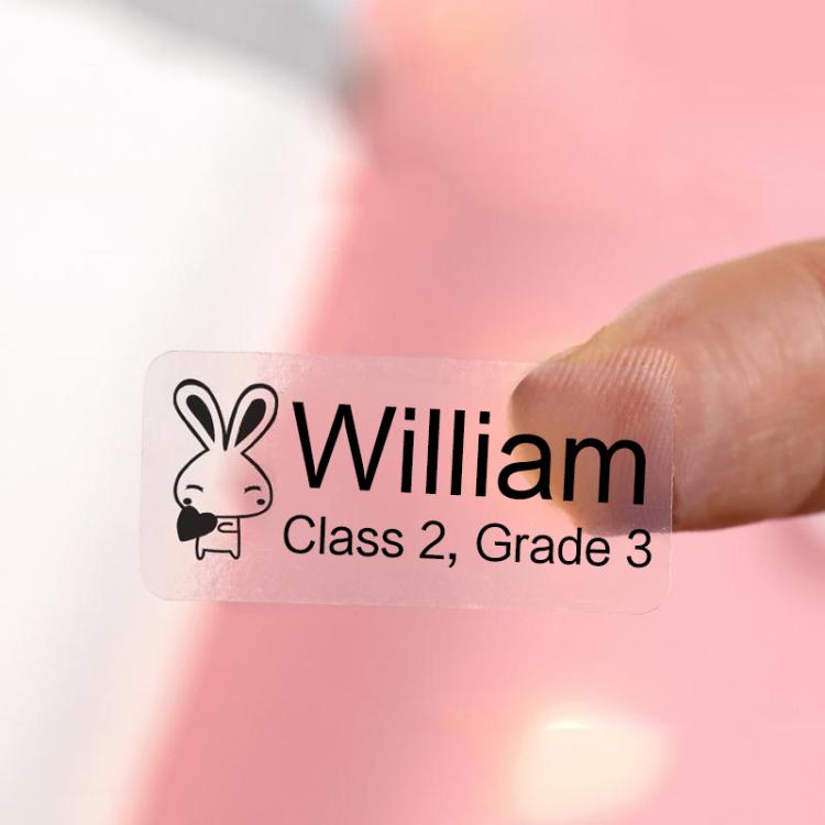 Thermal Label Paper Cosmetic Sticker Bottled Name Sticker For NIIMBOT D11 Printer, Transparent Sticker, Love, Cute Paradise, Birds and Flowers, Christmas Wishes, Snow Blue