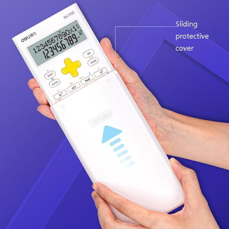 Deli 1700 Scientific Calculator Portable And Cute Student Calculator(Blue)