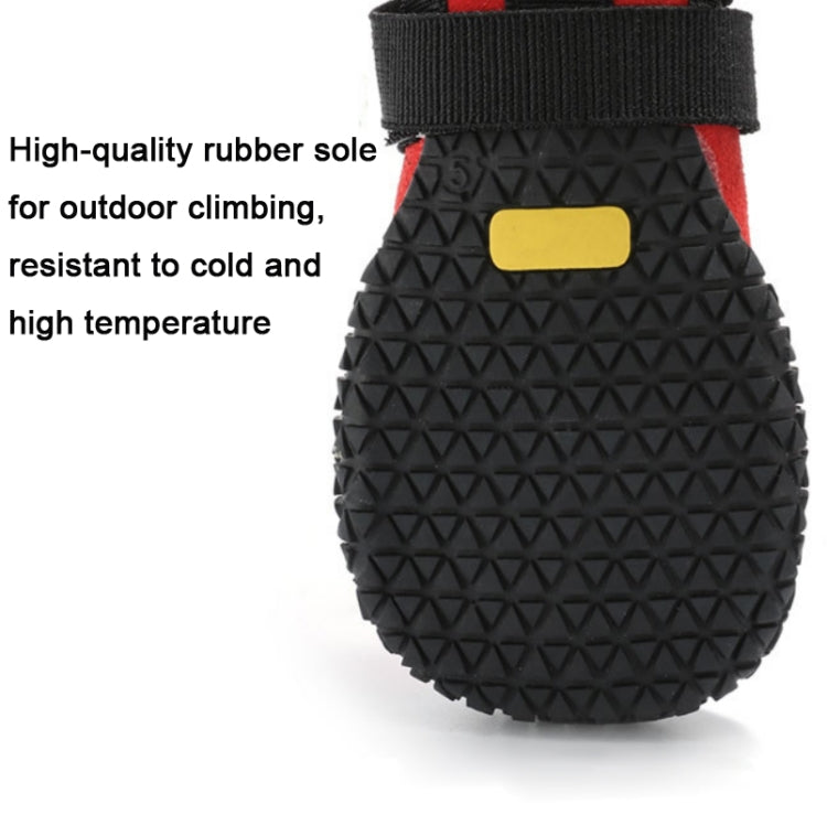 HCPET Non-Slip Wear-Resistant Pet Shoes Four Seasons Breathable Dog Shoes, Size: 3(Black)