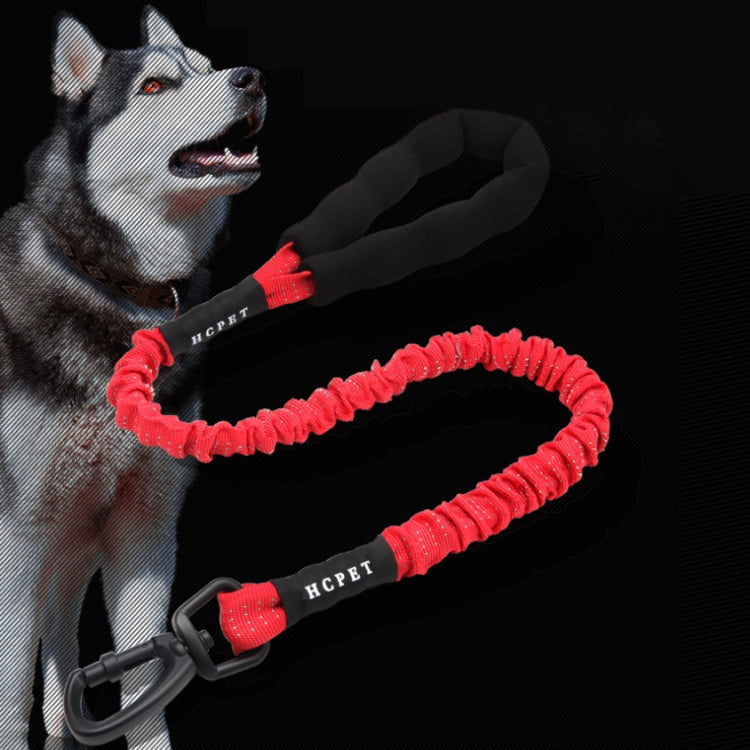 HCPET Dog Traction Rope Pet High-Elastic Explosion-Proof Elastic Rope, Length: 75cm(Black)