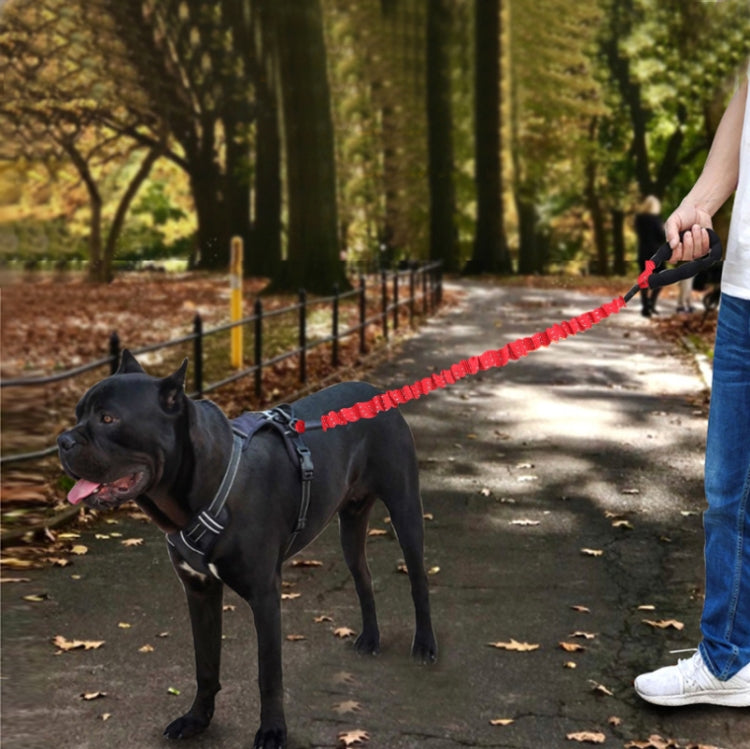 HCPET Dog Traction Rope Pet High-Elastic Explosion-Proof Elastic Rope, Length: 75cm(Black)