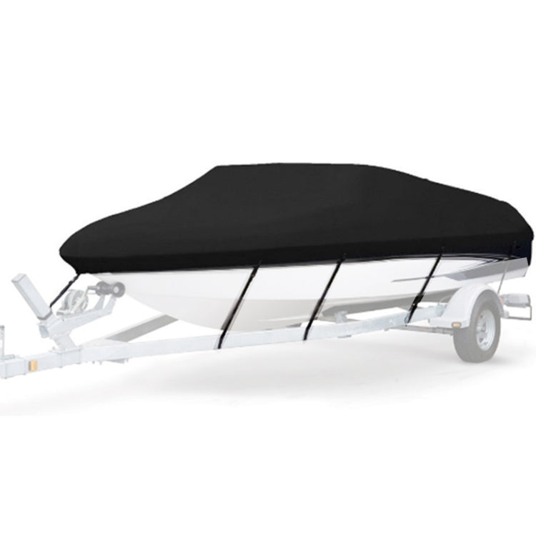 210D Waterproof Boat Cover Speedboat Towed Fishing V-Shaped Boat Cover Rain And Sun Protection Cover, 14-16FT 530x290cm, 17-19FT 600x310cm