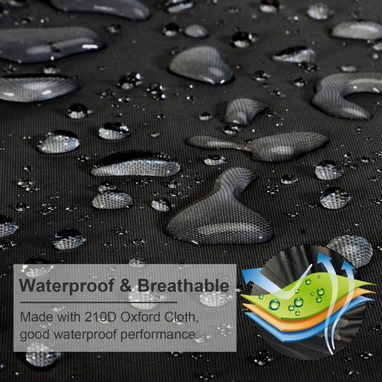 210D Waterproof Boat Cover Speedboat Towed Fishing V-Shaped Boat Cover Rain And Sun Protection Cover, 14-16FT 530x290cm, 17-19FT 600x310cm