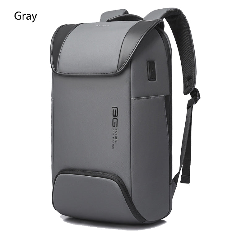 BANGE Men Anti-Theft Backpack Waterproof Large-Capacity Backpack Computer Bag(Gray)