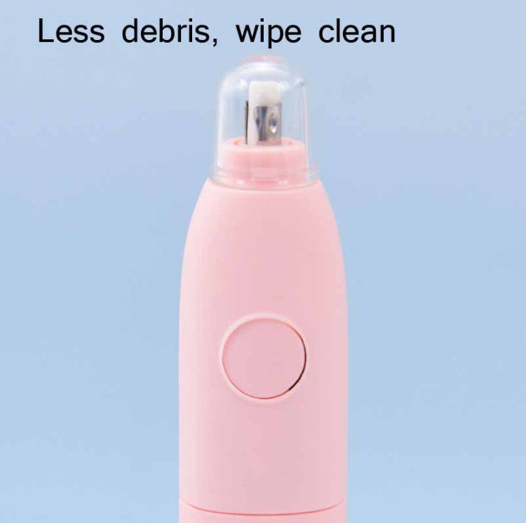 Deli Student Electric Stationery Set Desktop Cleaner/Electric Eraser/Electric Pencil Sharpener(Pink)