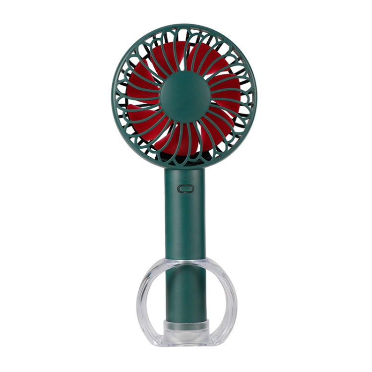 FS-H01 USB Portable Ultra-quiet Large Wind Hand-held Desktop Student Dormitory Household Mini Fan, White, Black, Green
