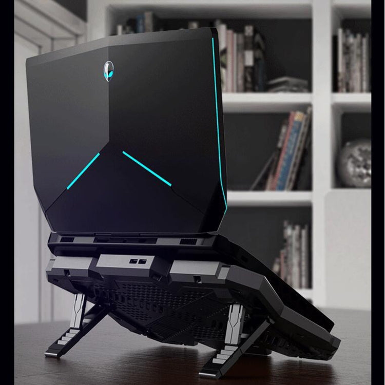 COOLCOLD RGB Notebook Radiator Six Fan Adjustable Laptop Cooling Base, 5V Speed  Colorful Version, 5V Touch 12 Symphony Version