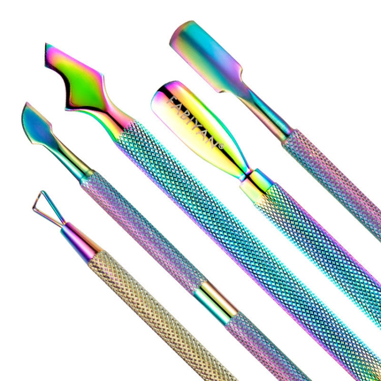 FABIYAN Nail Art Scissors Set Stainless Steel Nail Clippers Dead Skin Scissors Remover Steel Push, Specification: Set 2