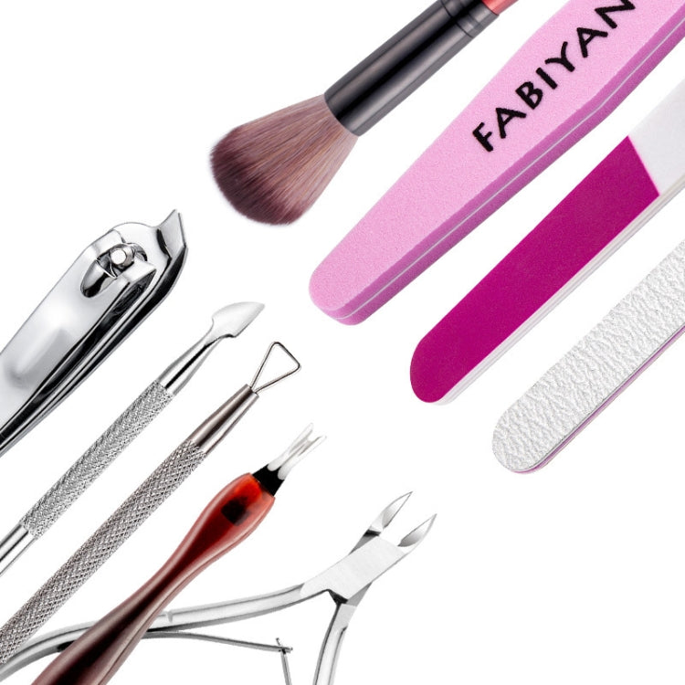 FABIYAN Nail Art Tool Set Manicure Disarm Tool Set, Specification: 9-piece Set