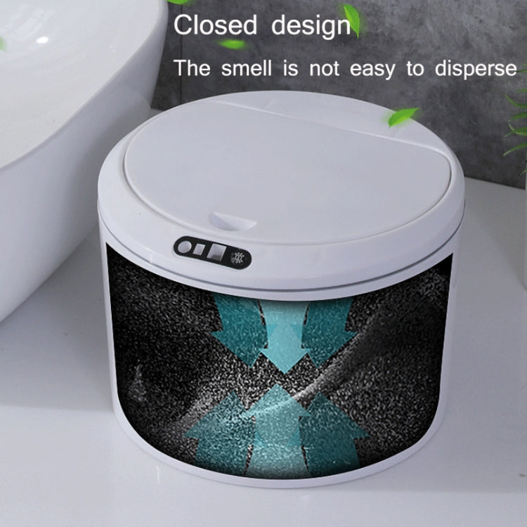 EXPED SMART Desktop Smart Induction Electric Storage Box Car Office Trash Can, Specification: 3L USB Charging (White)