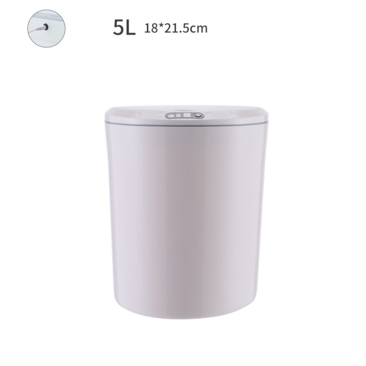 EXPED SMART Desktop Smart Induction Electric Storage Box Car Office Trash Can, Specification: 5L USB Charging (Khaki)