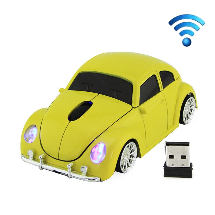 CM0010B 1200 DPI 3-keys Car Shape Wireless Mouse, Yellow, Red, Blue, Black