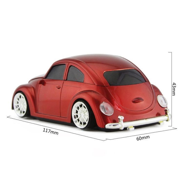 CM0010B 1200 DPI 3-keys Car Shape Wireless Mouse, Yellow, Red, Blue, Black