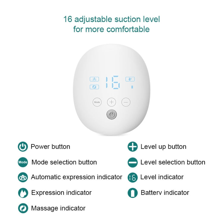 Wearable Automatic Breast Pump Massage Hands-free Invisible Wireless Large Suction Breast Pump, S4DW - English, S9 - English - Pink, S9 - English - Green, S9 - English - Gray, S12 - English - White