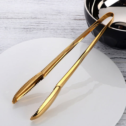 304 Stainless Steel Food Clip,Style:, Ice Clip (Gold), Ice Clip (Black)