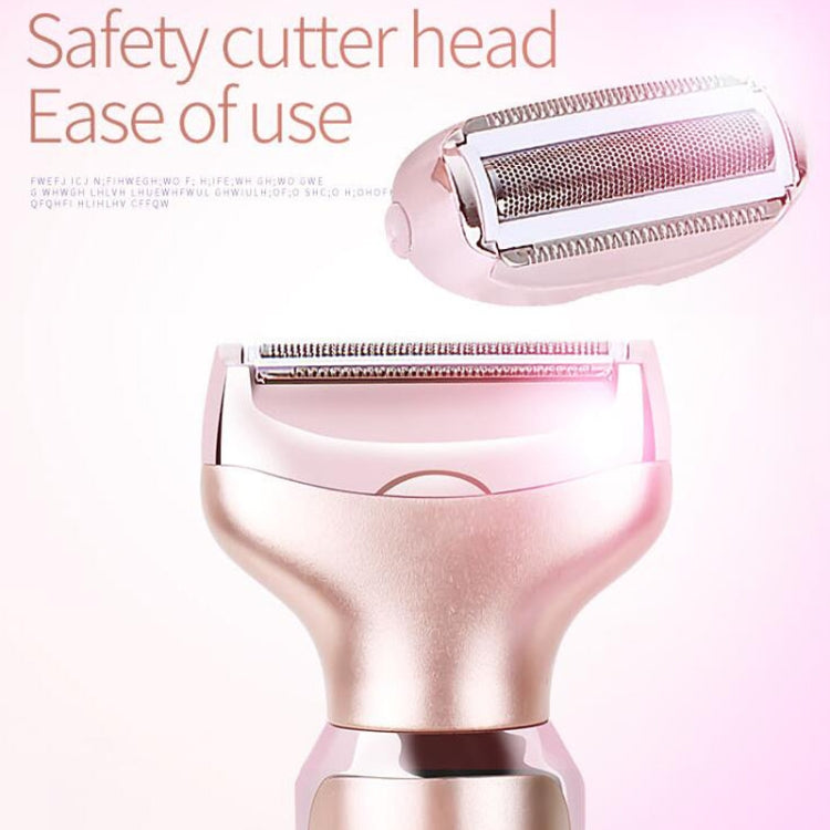SONAX PRO SN-8977 Ladies Shaver 2 In 1 Washable USB Charging Hair Removal Device(Rose Gold)