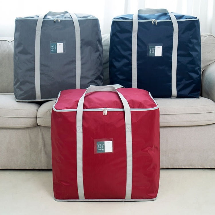 weekeight Clothing Quilt Storage Bag Household Moving  Luggage Organizer Bag, Colour: Navy Small