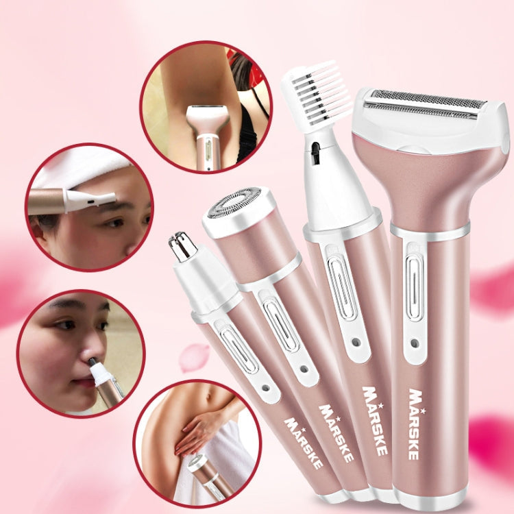 MARSKE Safe Hair Removal Electric Hair Removal Device For Women(US Plug Rose Gold)