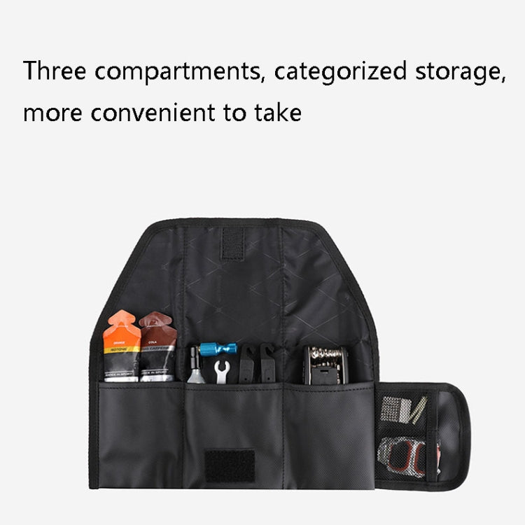 Rhinowalk RK5100 Bicycle Tools Storage Bag Mountain Bike Saddle Bag(Black)