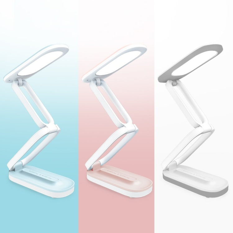YAGE T125 LED Desk Lamp USB Foldable Reading Eye Light, Colour: Pink White