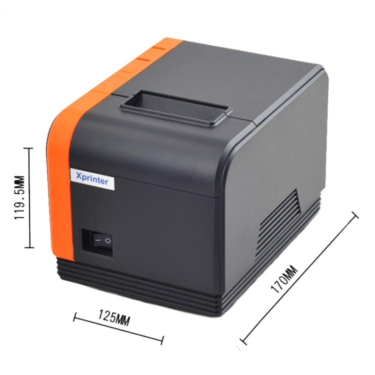 Xprinter XP-T58L 58mm Supermarket Cashier Receipt Thermal Printer, Spec: Parallel Port(US Plug)