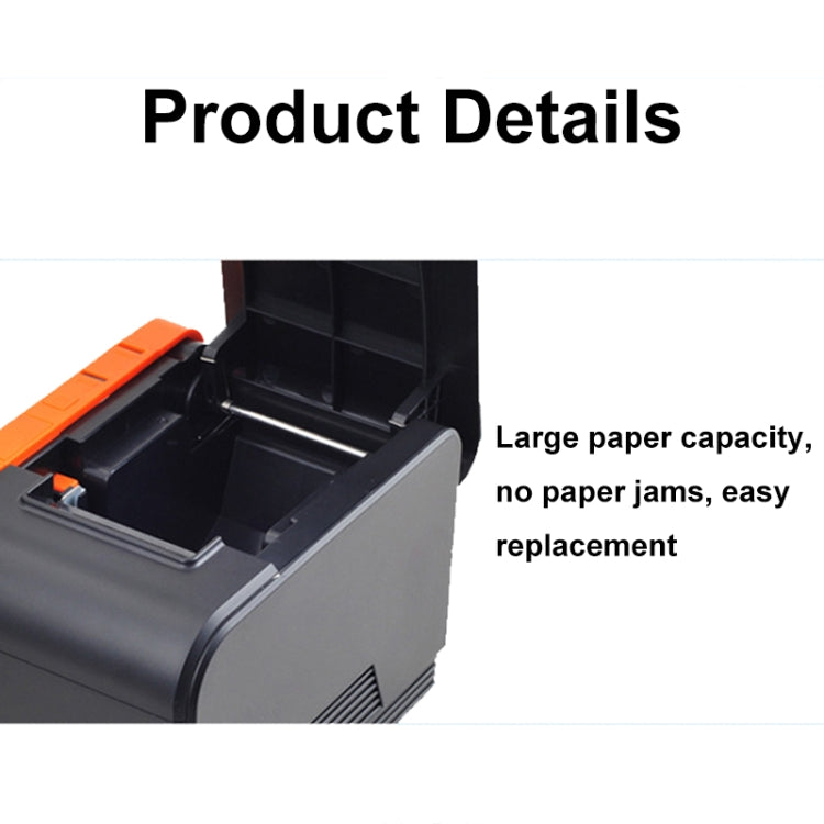Xprinter XP-T58L 58mm Supermarket Cashier Receipt Thermal Printer, Spec: Parallel Port(US Plug)
