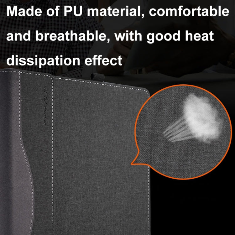 15.6 inch Leather Laptop Anti-Fall Protective Case With Stand, For Samsung Galaxy Book Flex 2020, For Samsung Galaxy Book Pro 360, For Samsung Galaxy Book Pro, For Samsung Galaxy Book 2 Pro, For Samsung Galaxy Book 2 Pro 360, For Samsung Galaxy Book 3 ...