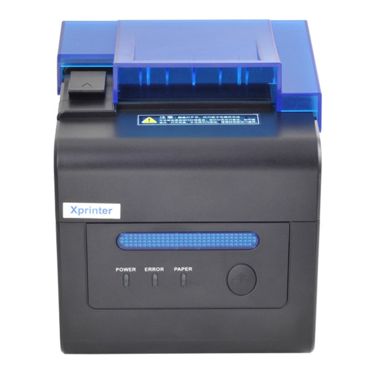 Xprinter XP-C300H 80mm Sound And Light Alarm Store Cashier Rreceipt Thermal Printer, Spec: USB+COM+LAN(UK Plug)