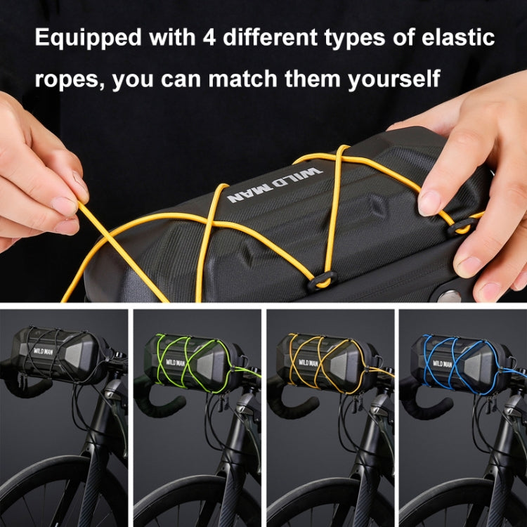 WILD MAN XT17 2L Bicycle EVA Hard Shell Front Bag Outdoor Cycling Handlebar Bag(Black)