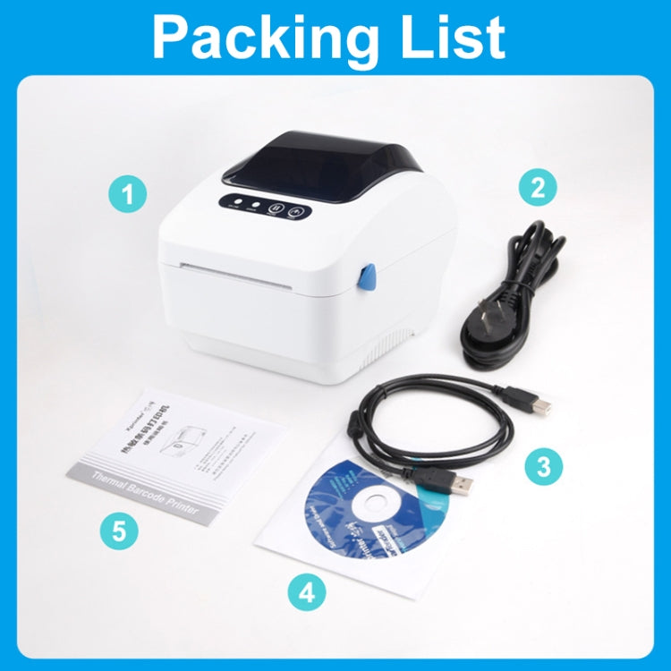 Xprinter XP-320B 80mm Thermal Barcode Supermarket Cashier Label Printer, Spec: USB+Bluetooth(US Plug)