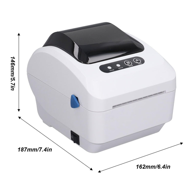 Xprinter XP-320B 80mm Thermal Barcode Supermarket Cashier Label Printer, Spec: USB+Bluetooth(EU Plug)