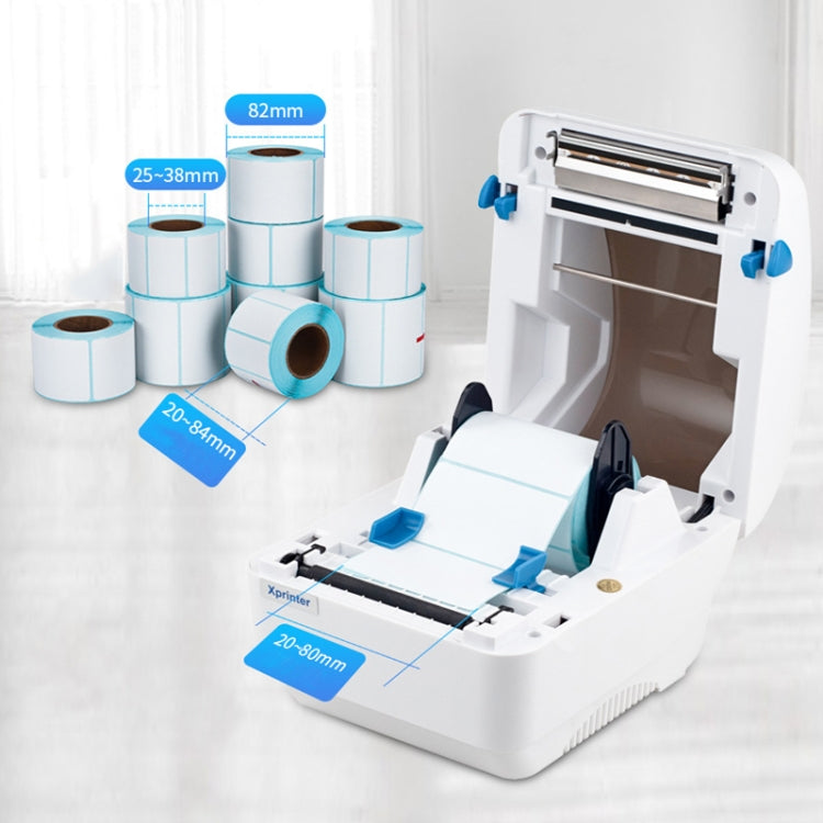 Xprinter XP-320B 80mm Thermal Barcode Supermarket Cashier Label Printer, Spec: USB(US Plug)