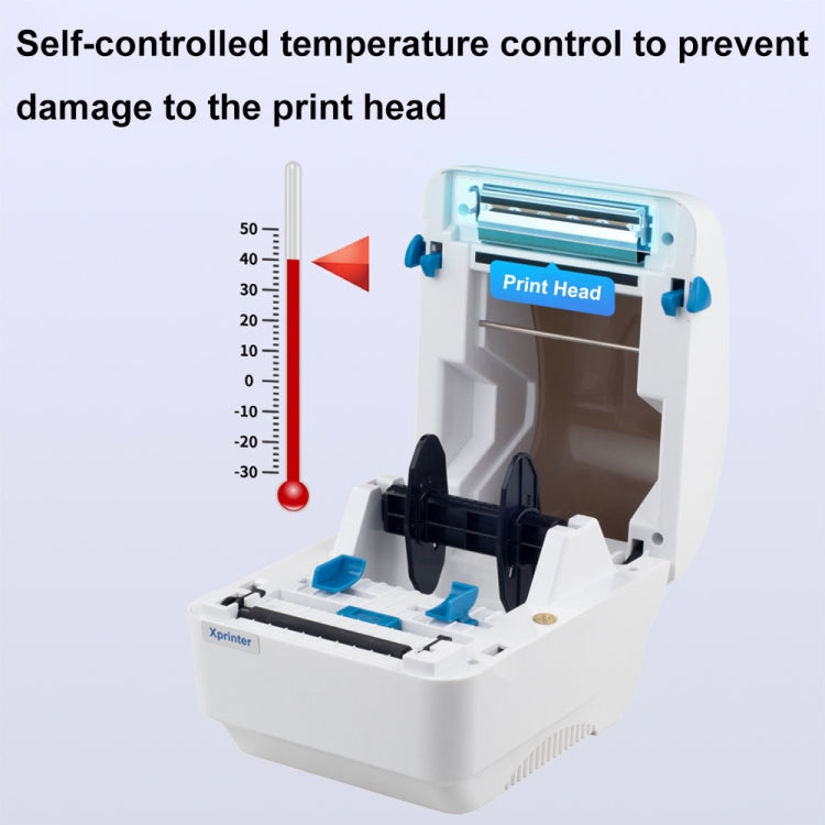 Xprinter XP-320B 80mm Thermal Barcode Supermarket Cashier Label Printer, Spec: USB(US Plug)