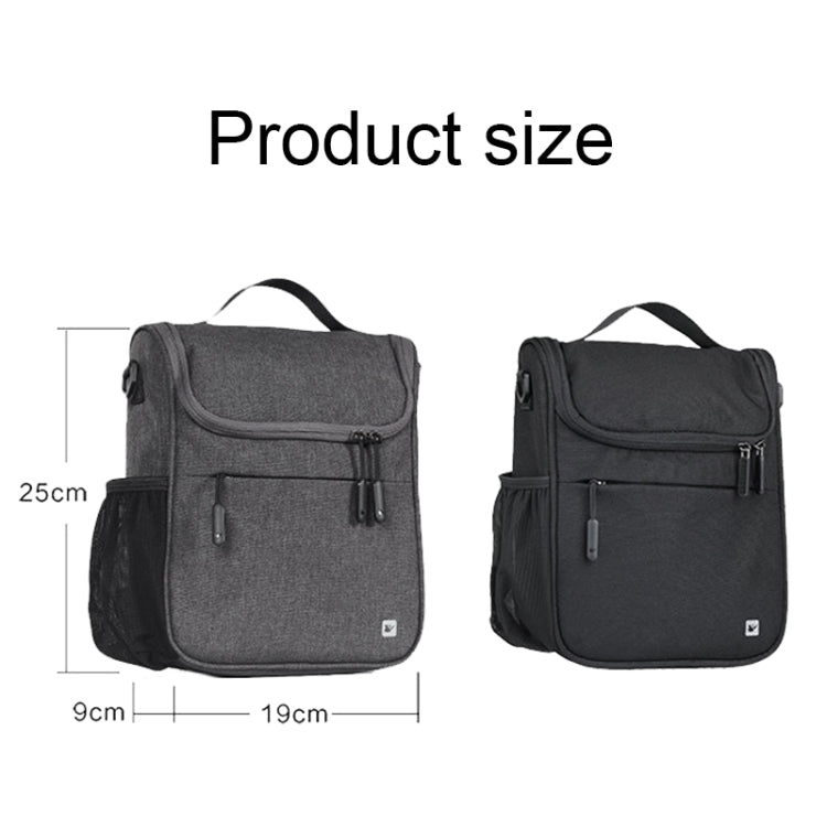 Rhinowalk RK18995 Large-capacity Aluminum Film Insulation Bicycle Head Bag with Rain Cover(Gray)