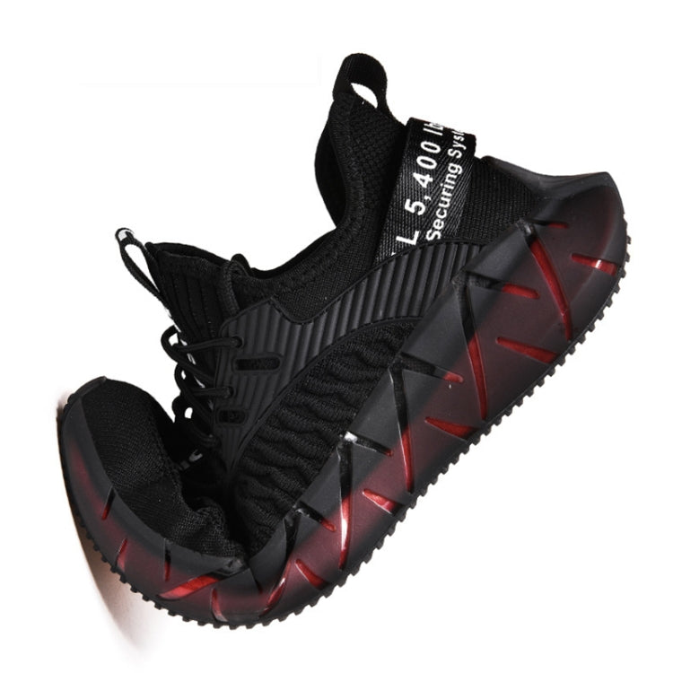 Men Lightweight Breathable Mesh Sneakers Flying Woven Casual Running Shoes, 42, 43, 44, 45, 46