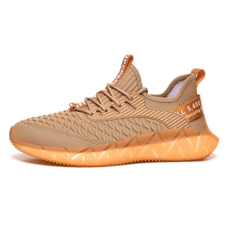 Men Lightweight Breathable Mesh Sneakers Flying Woven Casual Running Shoes, 42, 43, 44, 45, 46