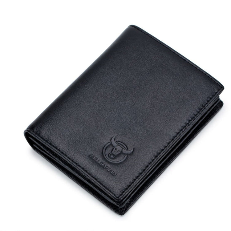 BUFF CAPTAIN 027 Men Short Anti-Theft Wallet Leather Multi-Card Thicken Wallet, Black, Brown, Luxurious Ash, Blue