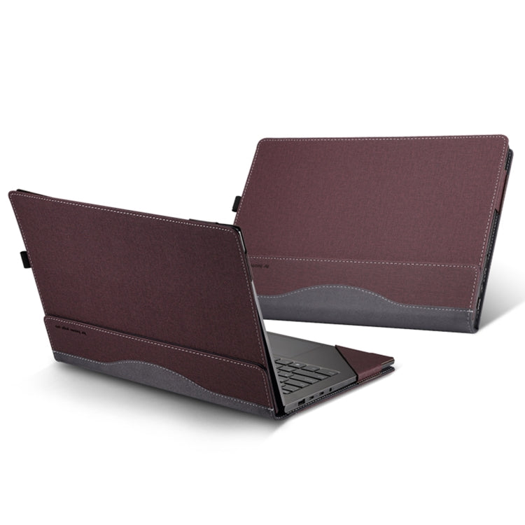 13.3 Inch Leather Laptop Anti-Fall Protective Case With Stand, For Samsung Galaxy Book Flex 2020, For Samsung Galaxy Book Pro 360, For Samsung Galaxy Book Pro, For Samsung Galaxy Book 2 360, For Samsung Galaxy Book 2 Pro, For Samsung Galaxy Book 2 Pro ...
