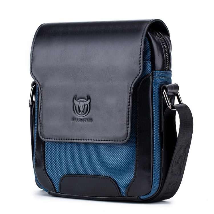 BULL CAPTAIN 999 Men Leather Diagonal Bag First-Layer Cowhide Multi-Function Shoulder Bags(Black)