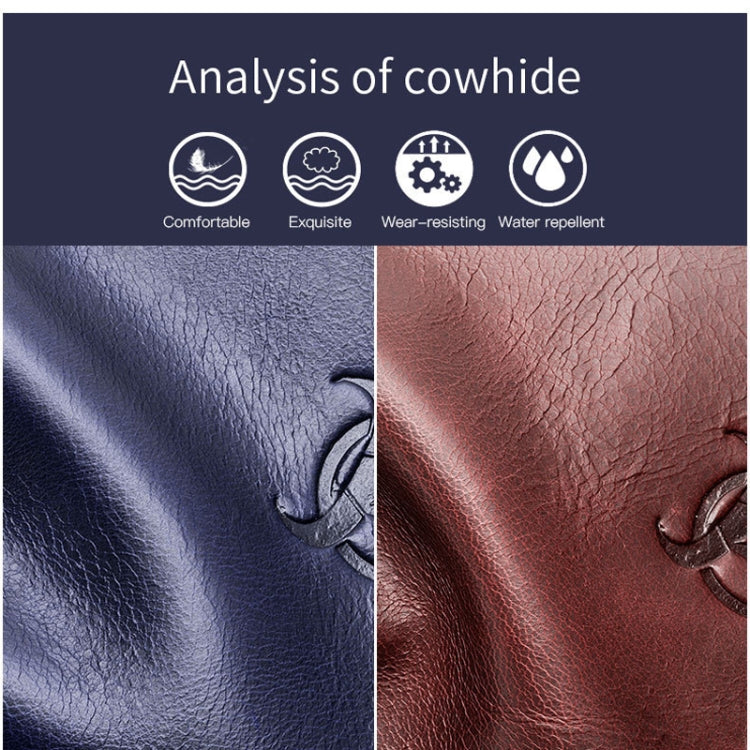 BULL CAPTAIN 9999 Leather Men Chest Bag First-Layer Cowhide Casual Shoulder Bag, Colour: Brown