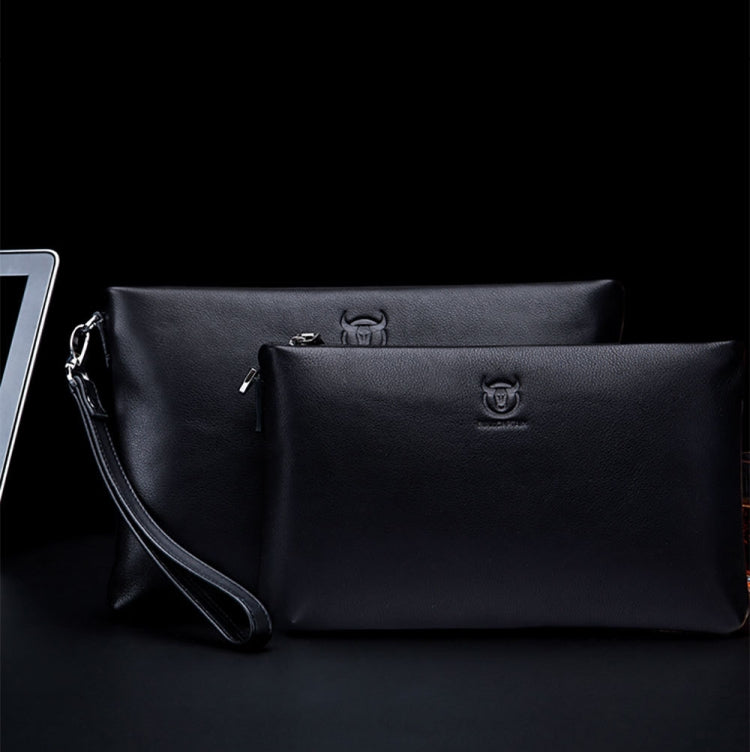 BULL CAPTAIN 446 Large-capacity Soft and Wear-resistant Leather Clutch Bag Business Wallet, Size: S