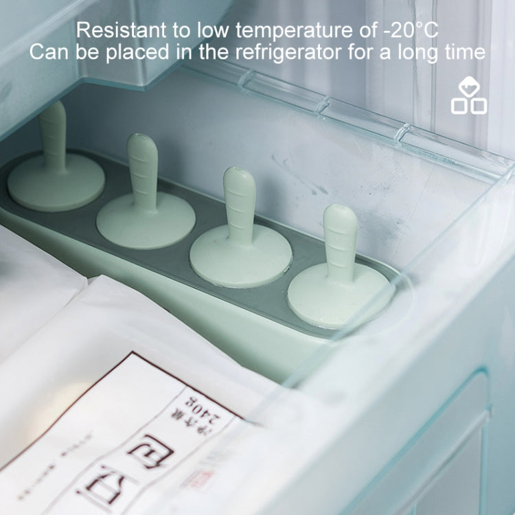Summer Homemade Ice Cream Popsicle Mold Refrigerator Quick Freezer Popsicle Making Box, Light Pink, Dark Blue, Light Green, Gray White