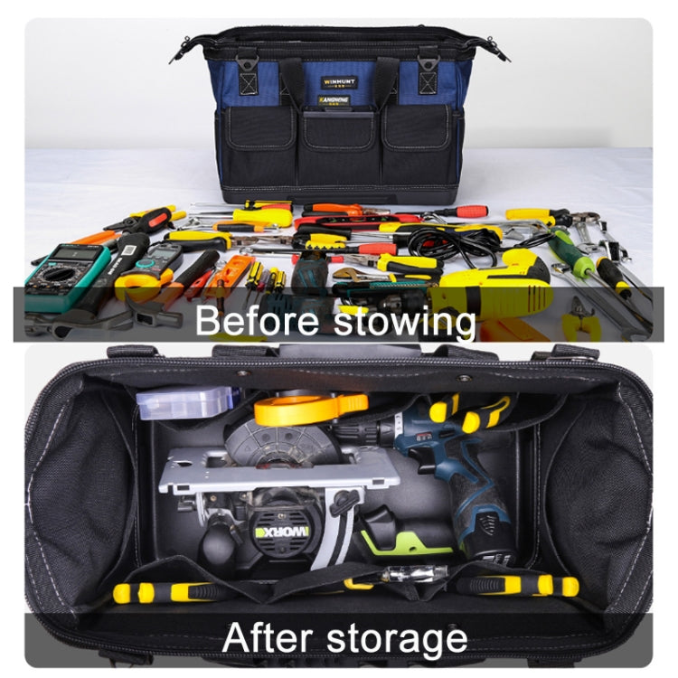 WINHUNT Multi-Function Hardware Repair Tool Canvas Bag Plastic Bottom 20 inch
