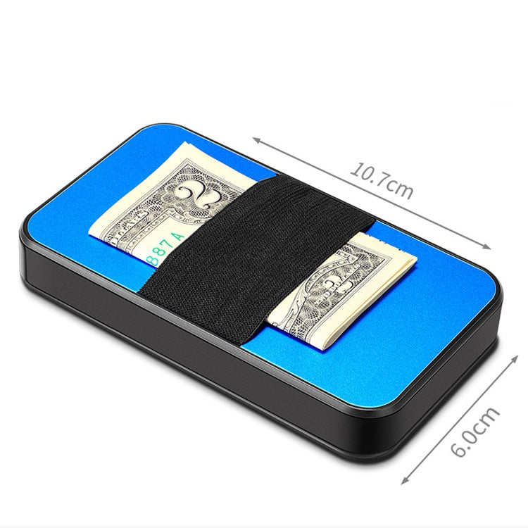 New-Bring Metal Card Holder RFID Anti-Theft Magnetic Automatic Shift Business Card Sase Waterproof Wallet, Colour: Carbon Fiber