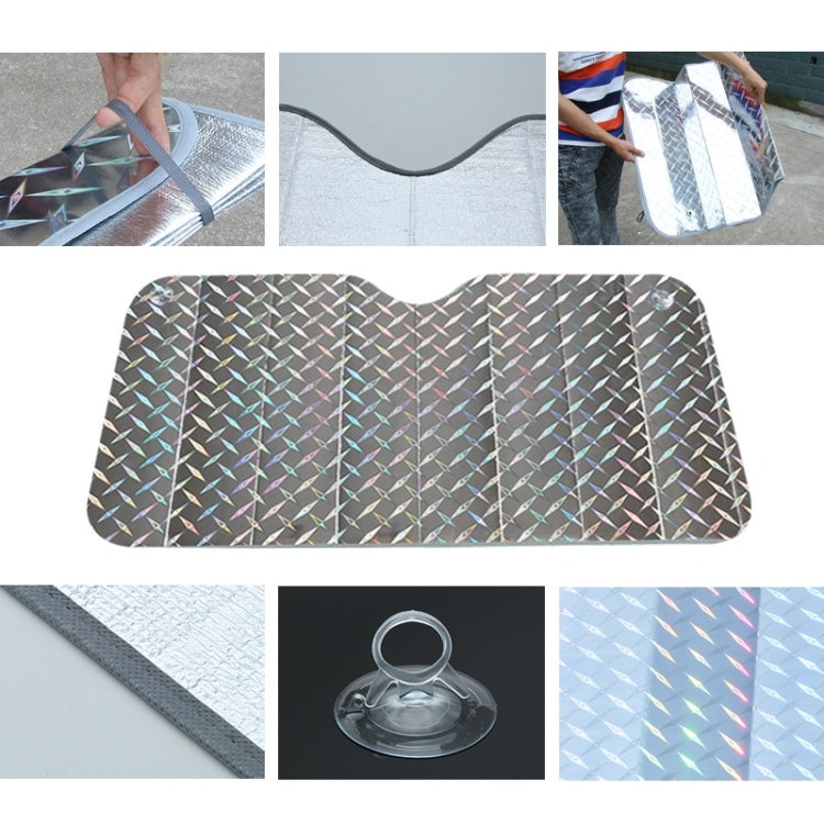 SHUNWEI 2 PCS Car Front Windshield Sunshade Summer Sun Protection And Heat Insulation Shading Board, Size: R-3922 140x75cm (SUV Off-road Vehicle)