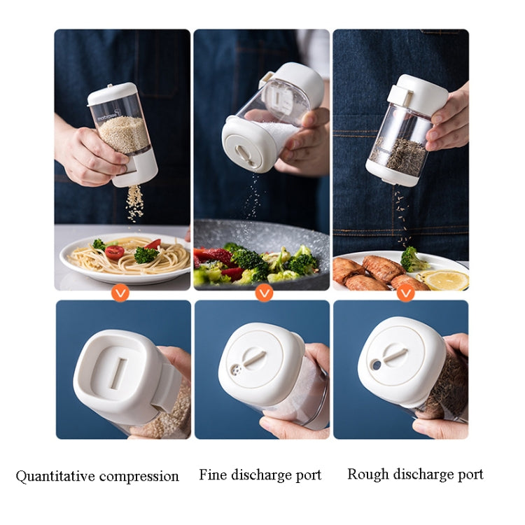 Marbrasse Metering Seasoning Box Pressing Type Seasoning Bottle Rotary Sealing Household Kitchen Seasoning Can, Specification: Single